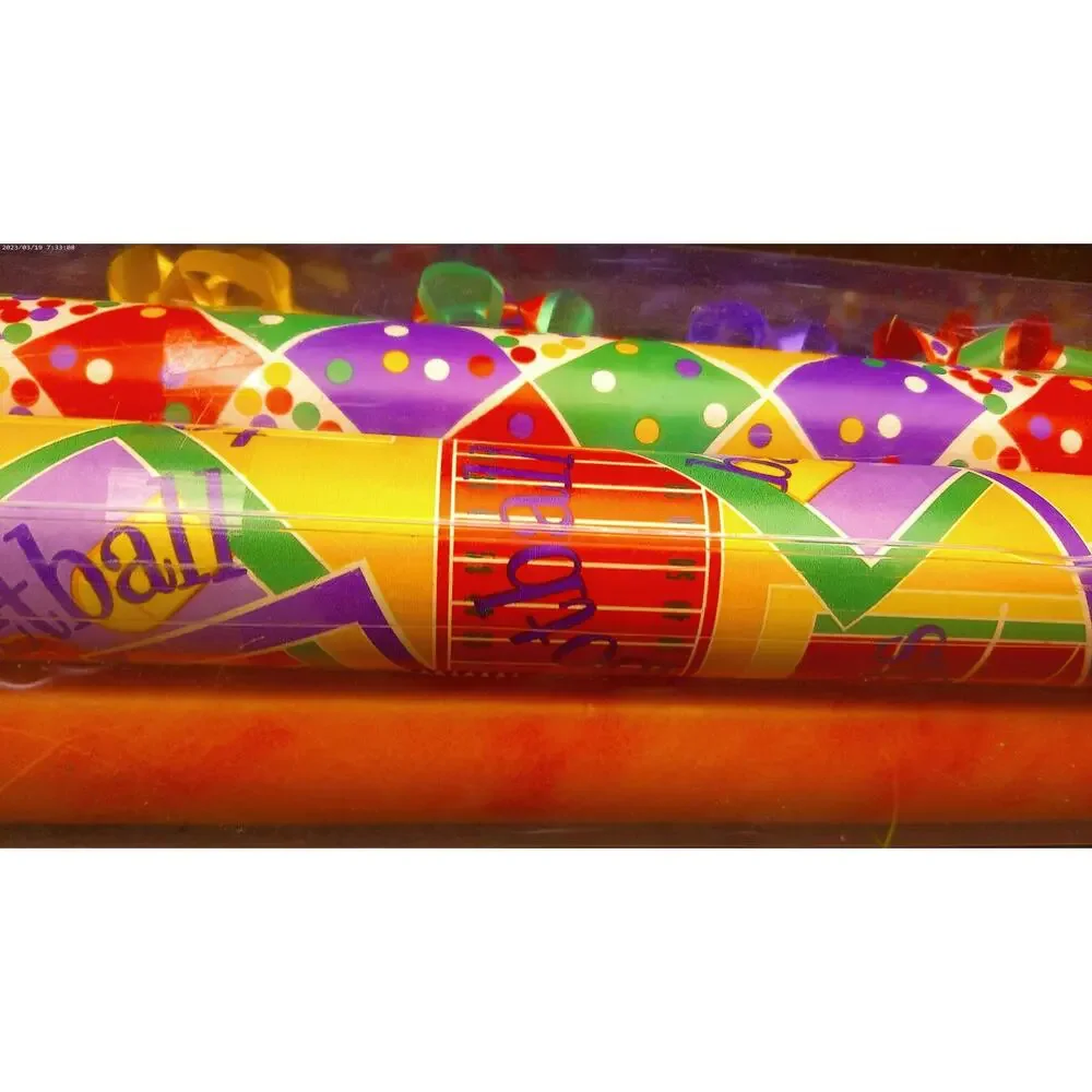 Vtg 90s Artfaire Gift Wrap Ensemble Memphis Squiggle Retro Wrapping Paper Kit