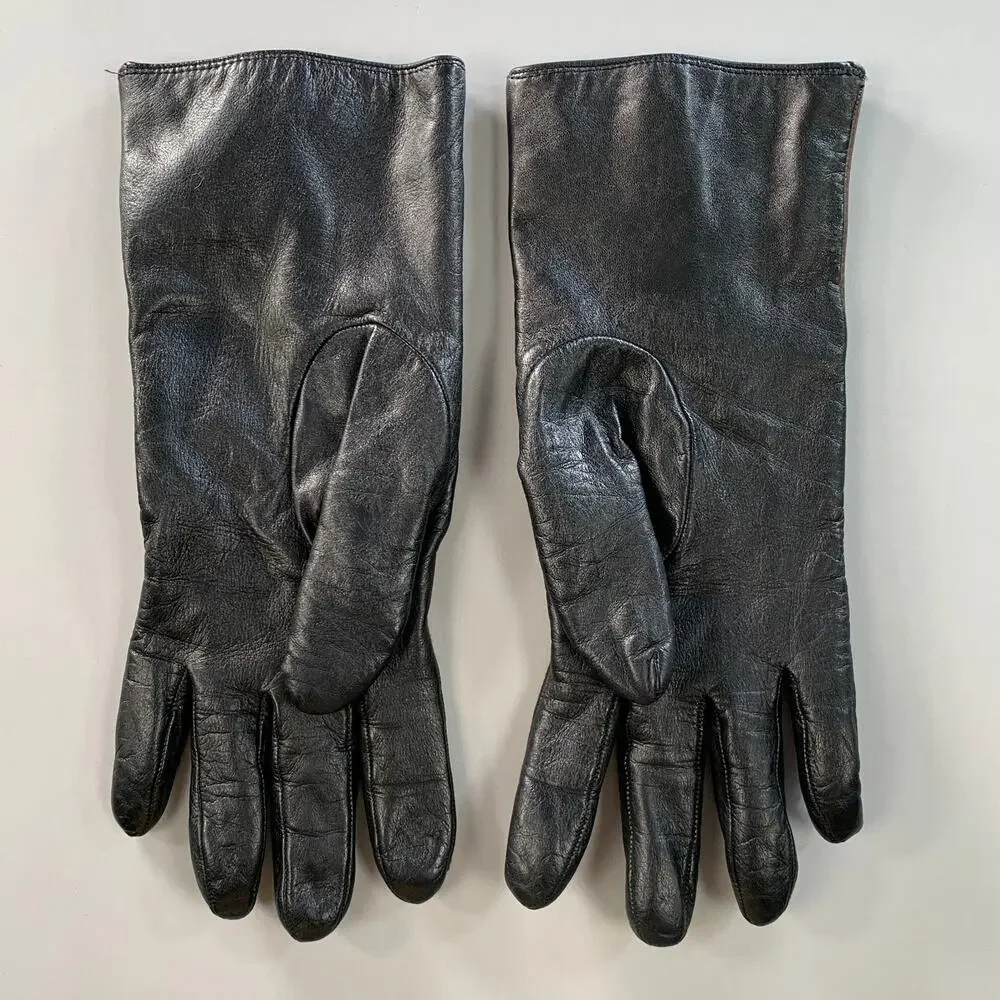 NO BRAND Size 8 Brown Black Gloves