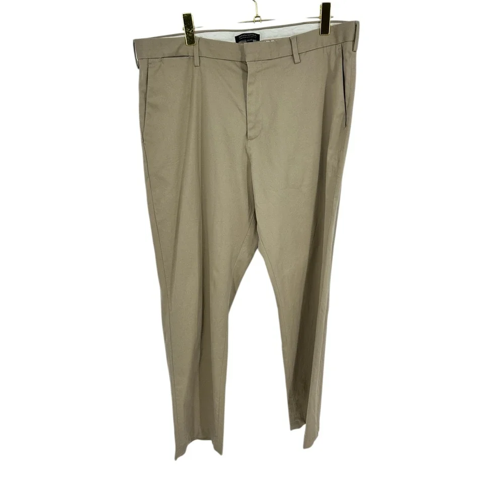 Banana Republic‎ Emerson Straight Fit Chinos Mens 38x33 Tan Khaki Pants