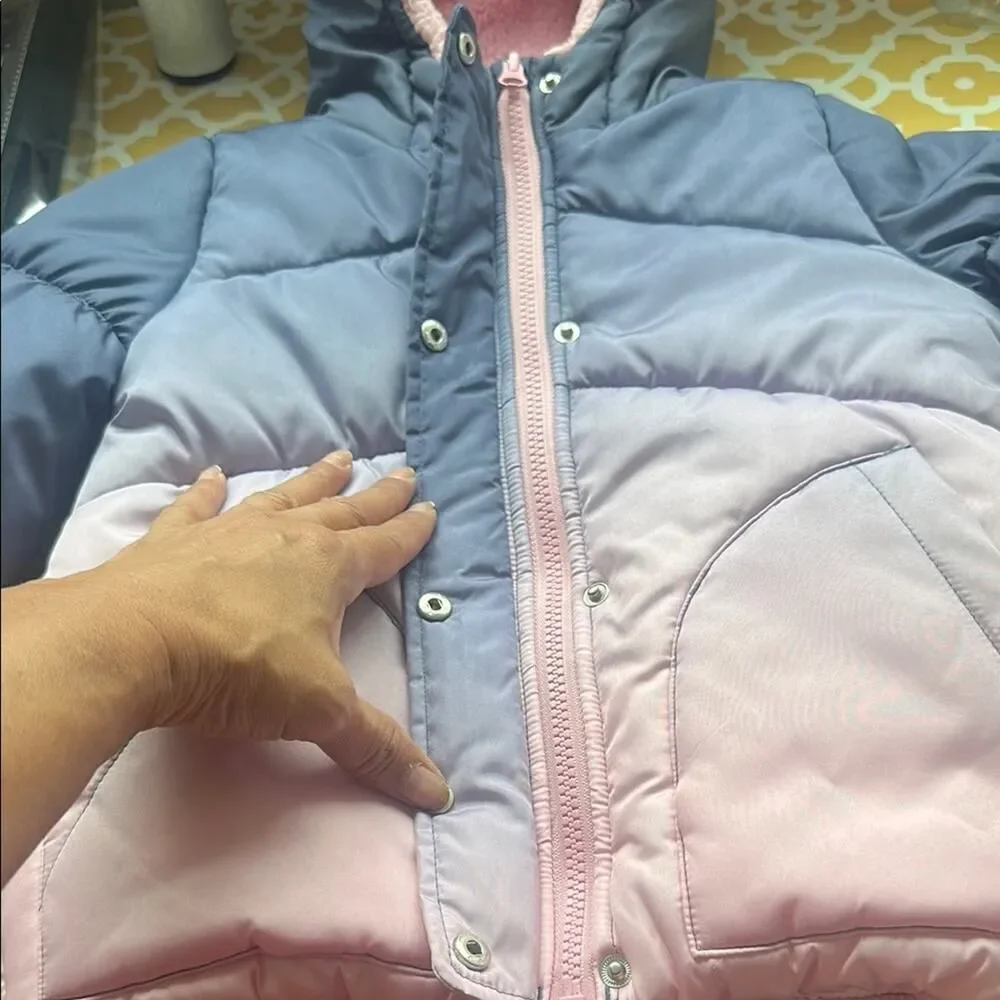 OshKosh B'gosh Pink and Purple Kids Puffer Jacket 4T