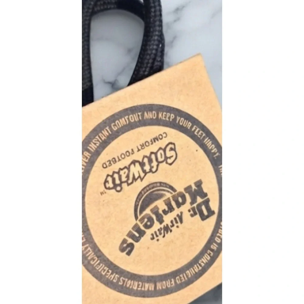 Dr. Martens Audrick 20I Black Nappa Lux Knee High Platform Boots Size US 12