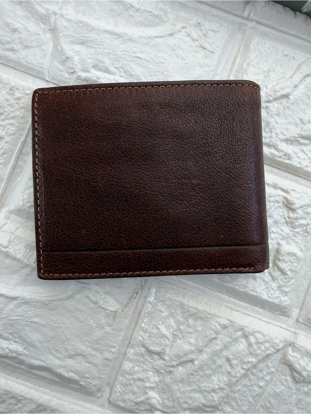 Fossil Allen RFID Traveler Tan Leather Mens Wallet NEW in box