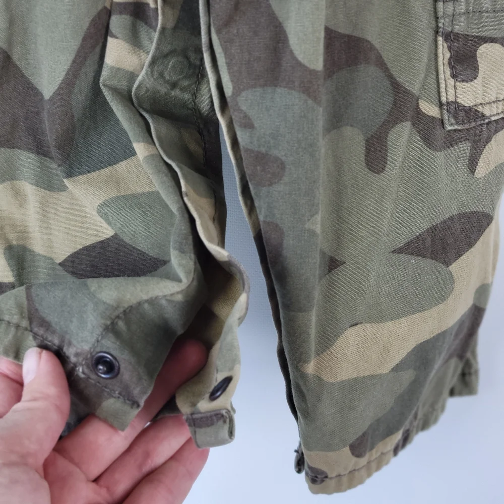 OshKosh Bgosh Camo 100% Cotton Overalls Boys Sz 18m Like New