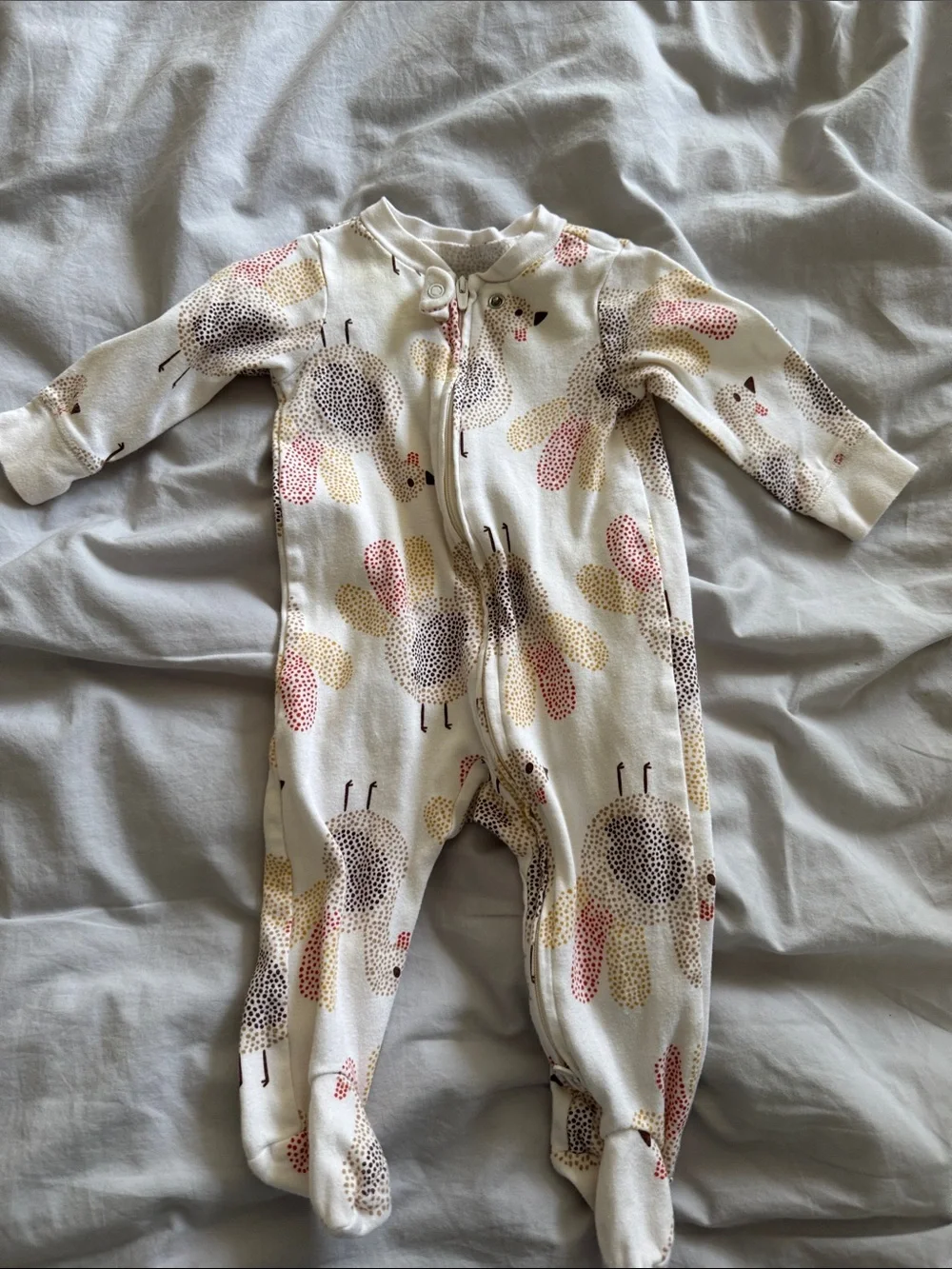 6 month Baby Holiday One-Piece Footed Sleeper set
