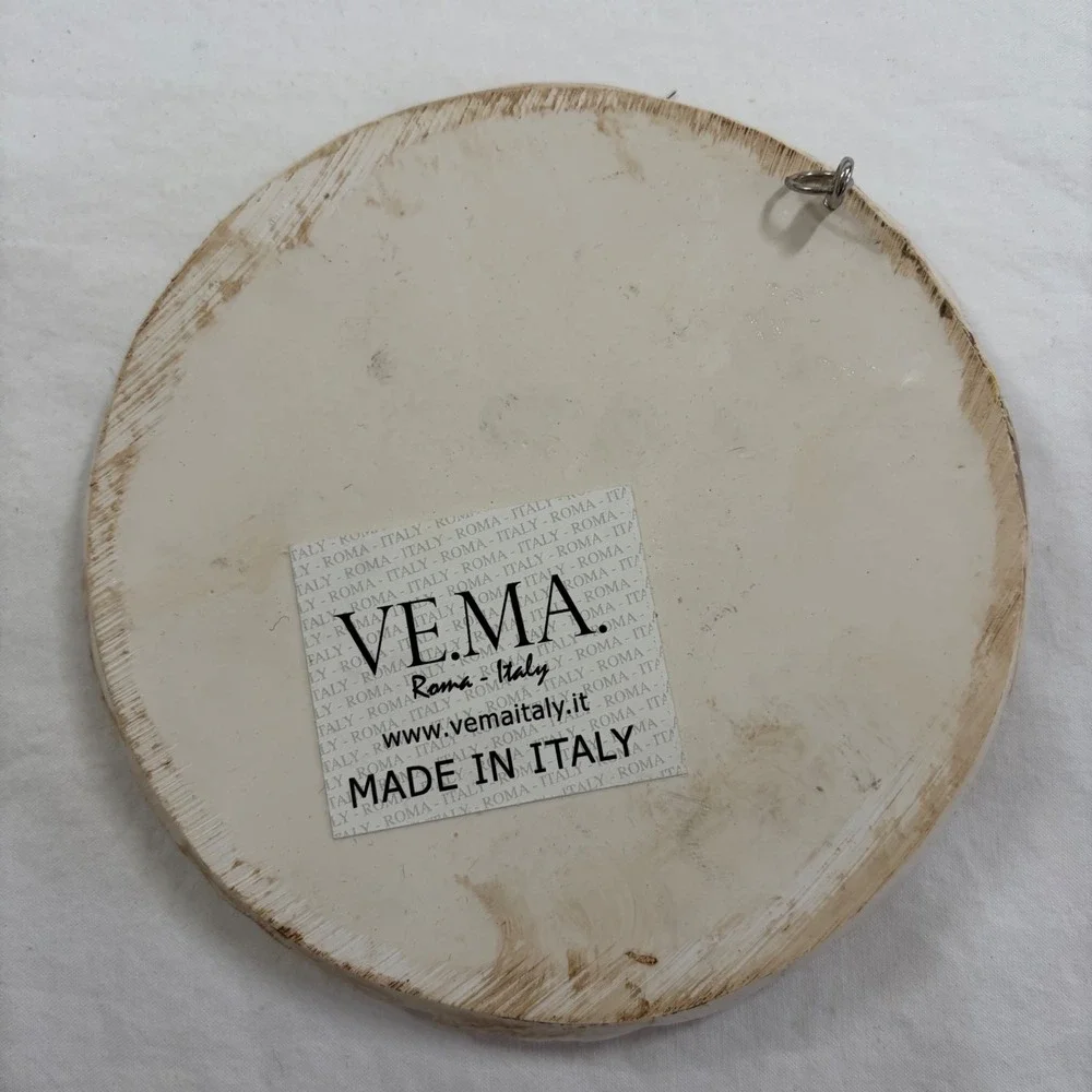 Vema Italy Roma 3D Hand Carved Italy Colosseum Roman Landmark Wall Hanging 6 in