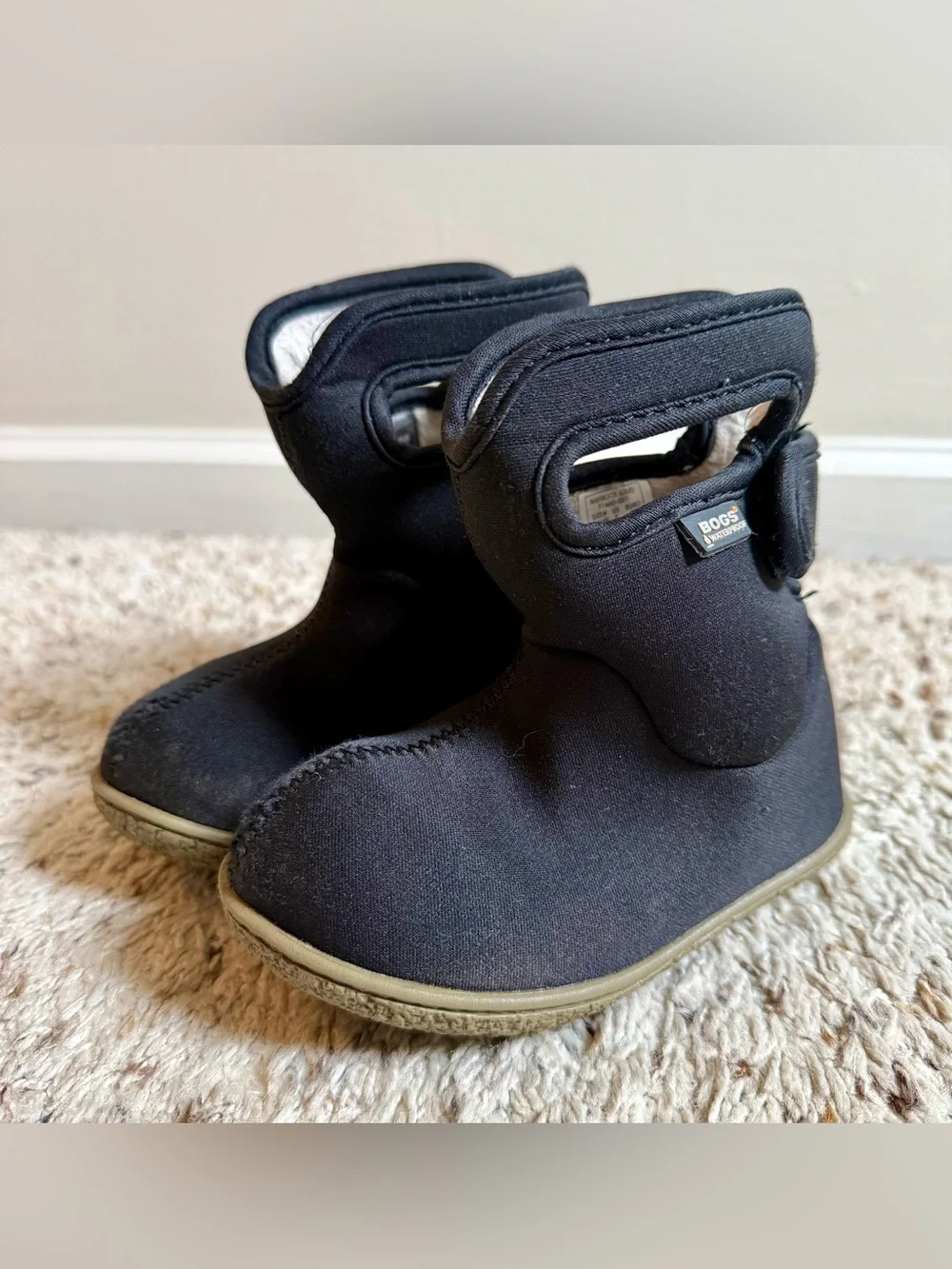 BOGS Toddler 7 Black Waterproof Winter Boots