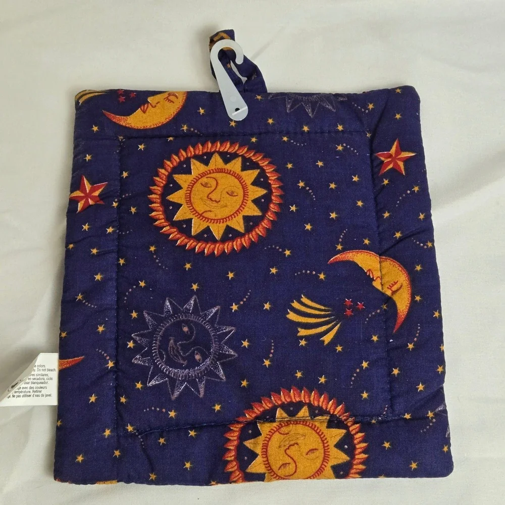 Franco‎ Celestial Starry Night Sky Santa Claus Holiday Pot Holder Cotton 2236