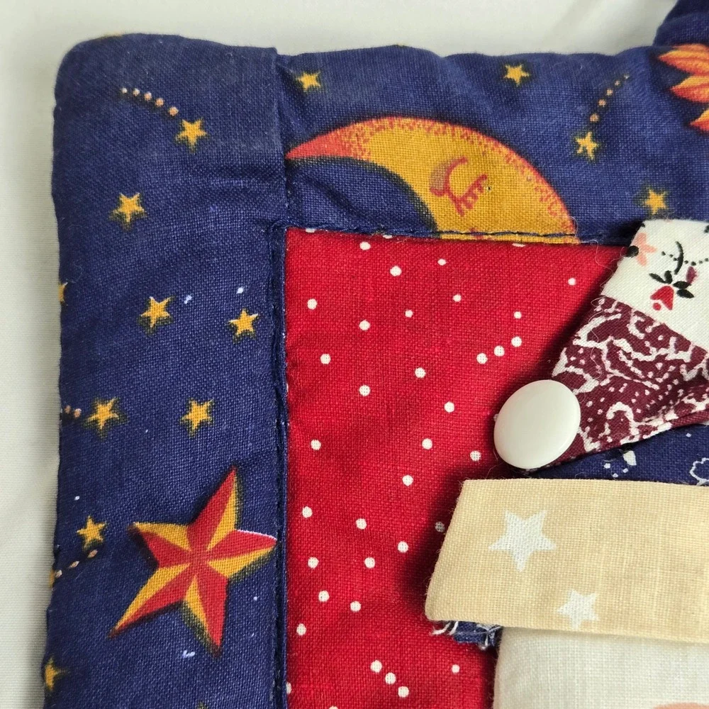 Franco‎ Celestial Starry Night Sky Santa Claus Holiday Pot Holder Cotton 2236