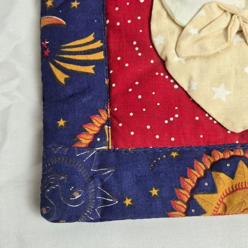 Franco‎ Celestial Starry Night Sky Santa Claus Holiday Pot Holder Cotton 2236