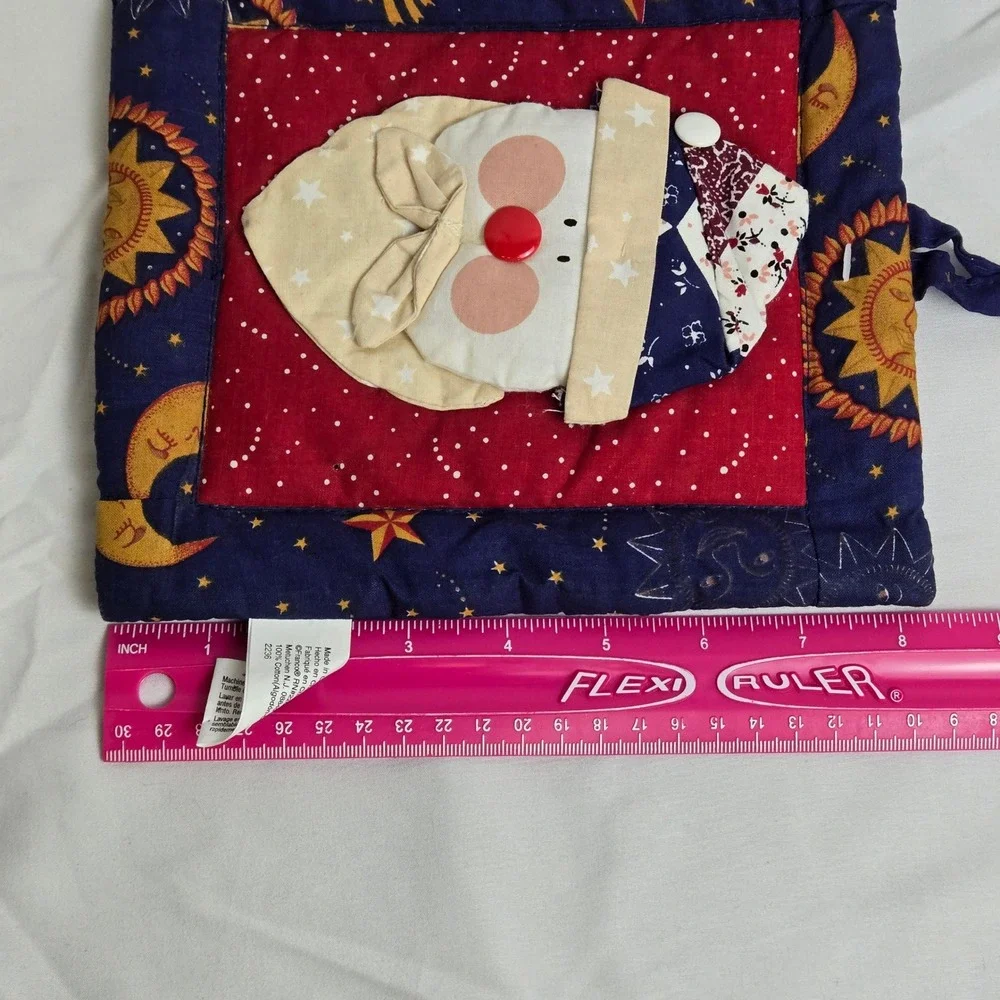 Franco‎ Celestial Starry Night Sky Santa Claus Holiday Pot Holder Cotton 2236