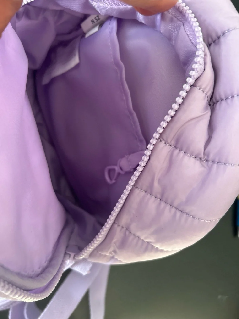 Reebok Kids Pastel Lavender Quilted Mini Backpack with Coin Pouch
