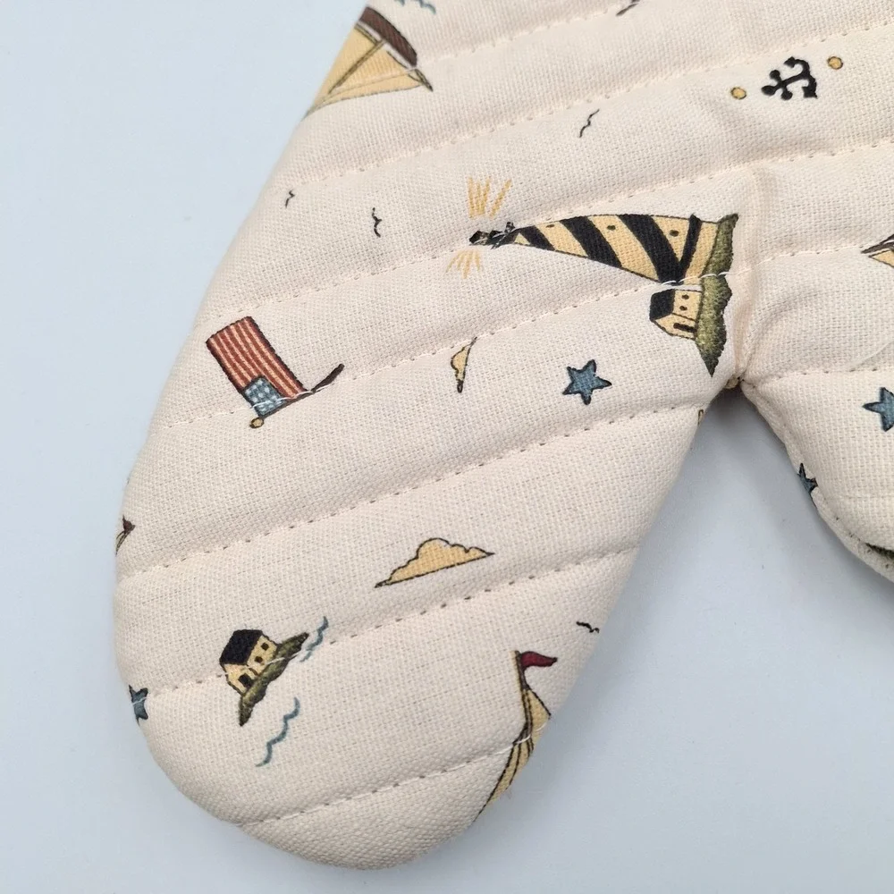VTG Warren Kimble Coastal Breeze‎ Oven Mitt Nautical Lighthouse Sailboat New WT
