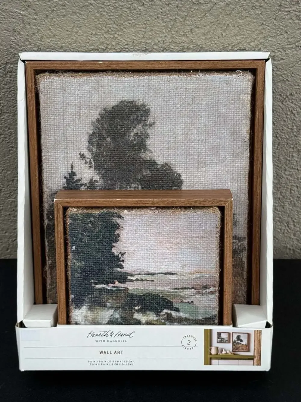 Hearth & Hand with Magnolia 2-Piece Landscape Burlap Wall Art Set
