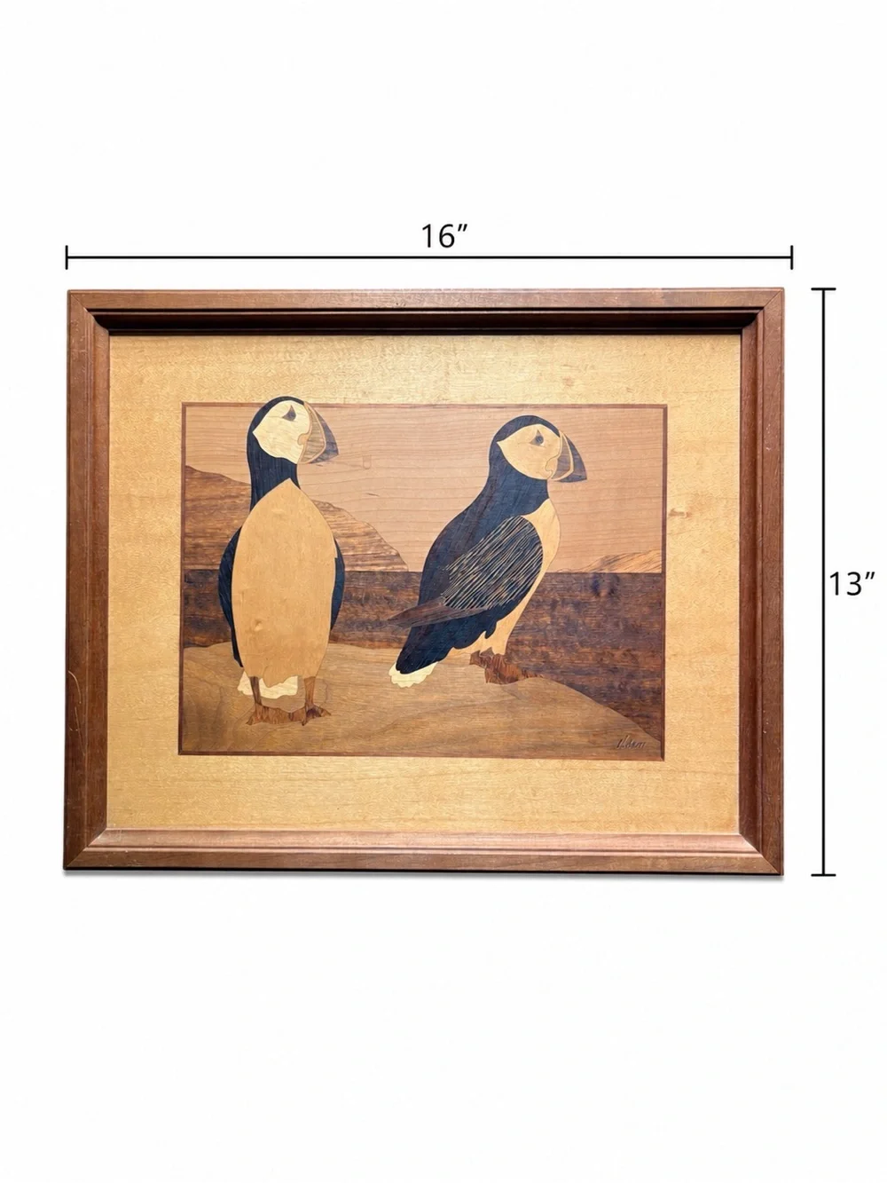 Hudson River Inlay brown design highlights