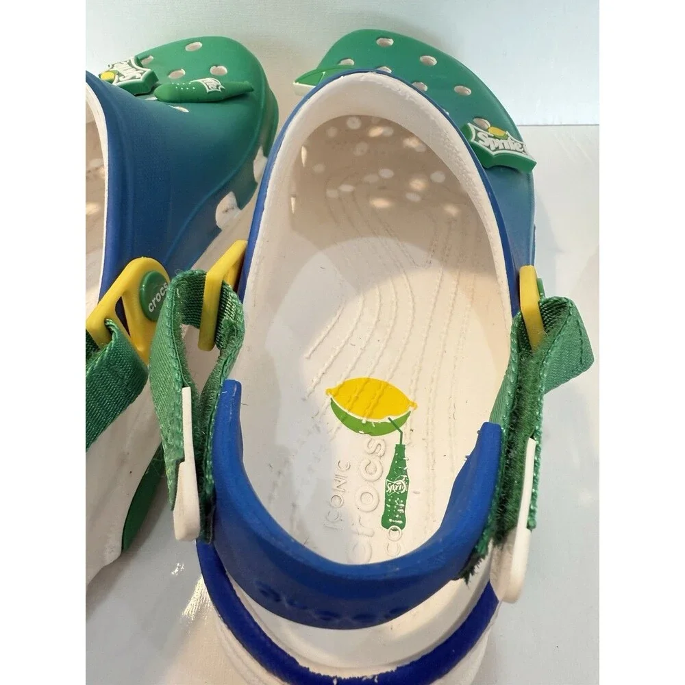 Crocs Sprite Coca-Cola Clog M 10 W 12 Green Lemon Comfort All Terrain Sandals