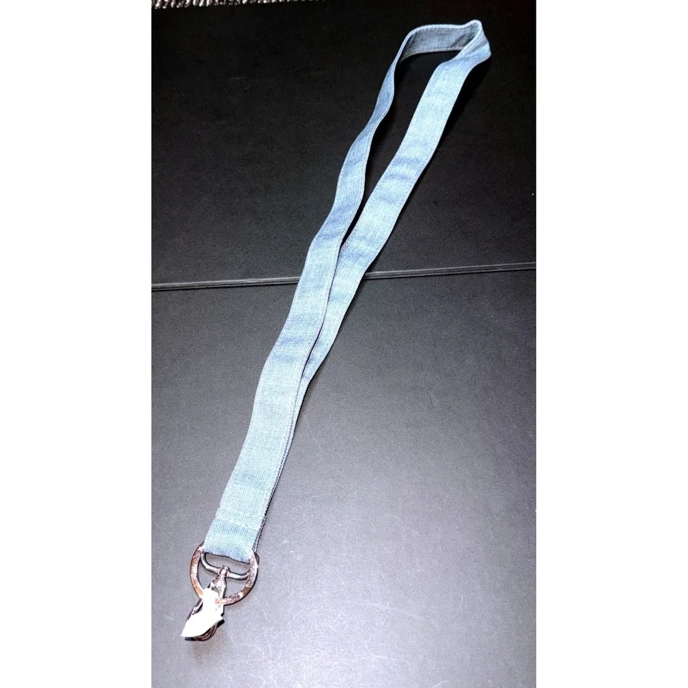 Vera Bradley Lanyard Women Zen Gray NEW Lighten Up Wide Keychain ID
