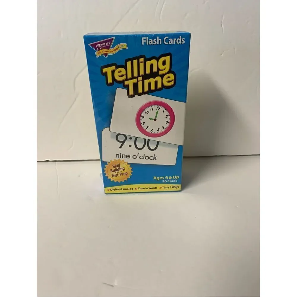 Telling Time flash cards
