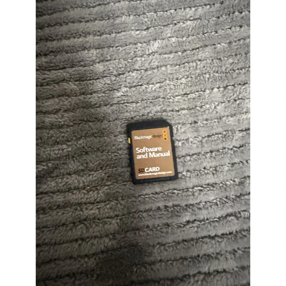Black Magic Design Software and Manual 4 GB SD Card