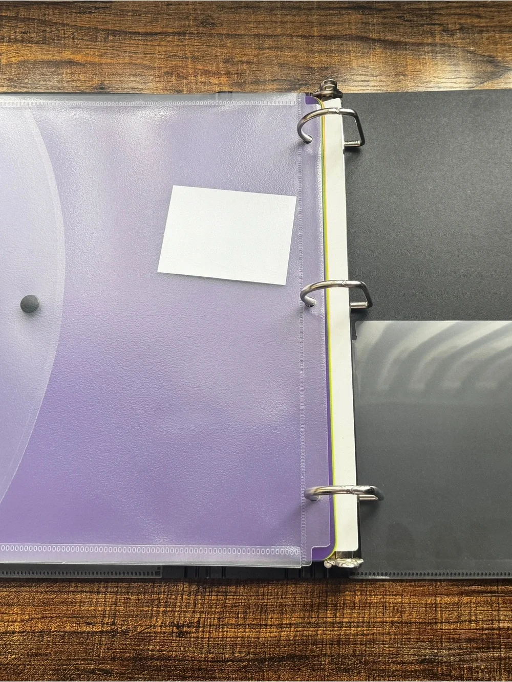 Black 3-Ring Binder Bundle with Index Dividers