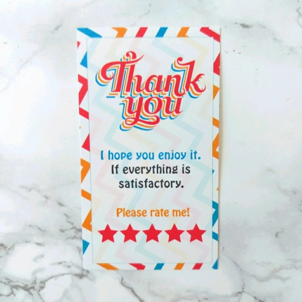 200 Thank You Cards insert business card
