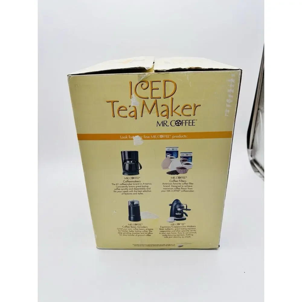 Vintage Mr. Coffee Iced Tea Maker 3 Quart-TM20P-New in Open Box