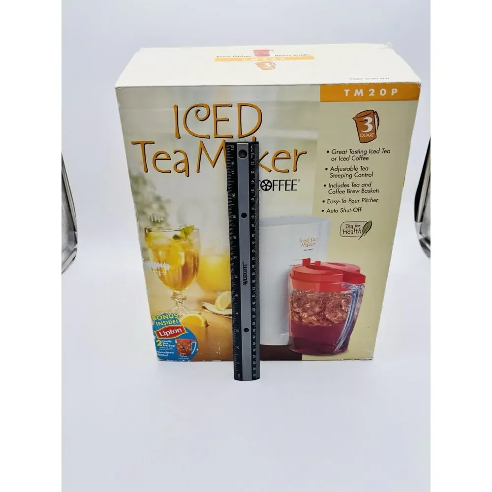 Vintage Mr. Coffee Iced Tea Maker 3 Quart-TM20P-New in Open Box