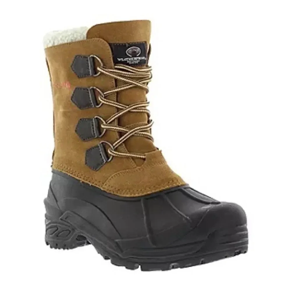 Weatherproof Mens Gorge Insulated Winter Boots Flat Heel