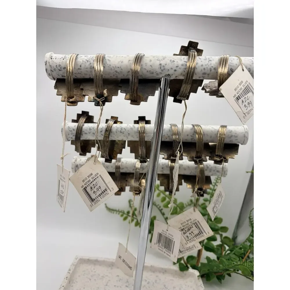 16 Wilton Court Southwestern Vintage Napkin Rings. Silver Plated.