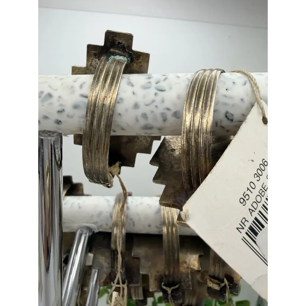 16 Wilton Court Southwestern Vintage Napkin Rings. Silver Plated.
