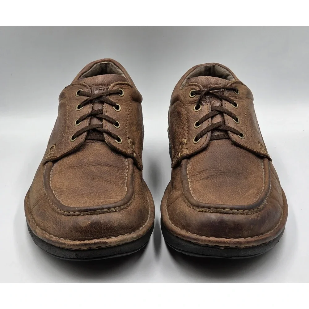 Aetrex CH902M Mens 11 Brown Leather Orthotic Dress Shoes Arch Support‎ Comfort