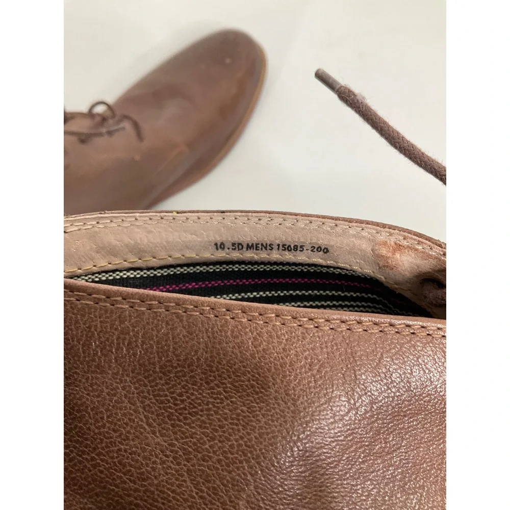 Florsheim Mens Brown Leather Chukka Boots Medallion Toe 15085-200‎ Size 10.5 D