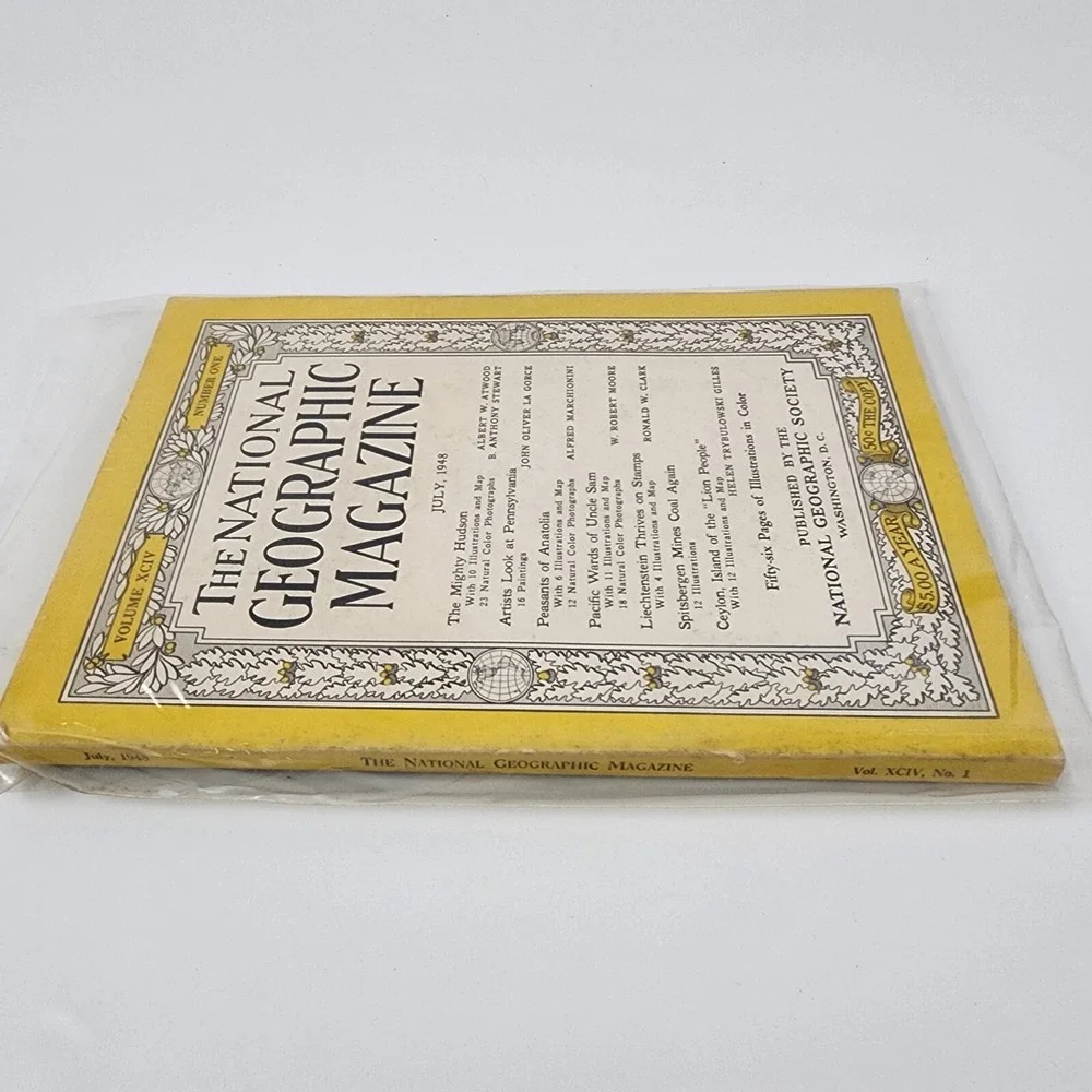 National‎ Geographic Magazine July 1948 No  Insert