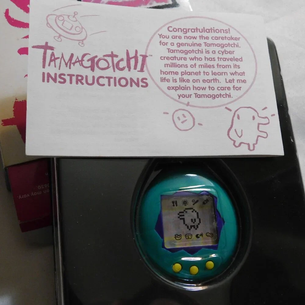 Vintage Bandai TAMAGOTCHI Virtual Reality Pet 1997 Teal