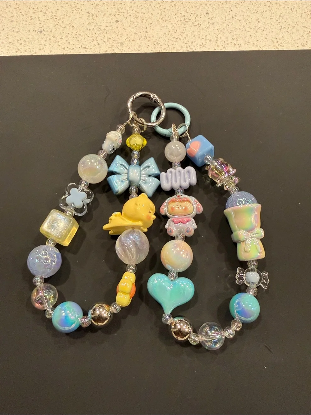Kawaii Beaded  Keychain/phone/bag Charm
