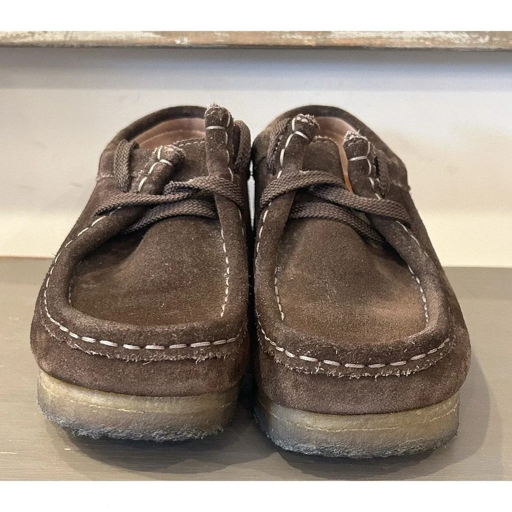 Clarks Originals Wallabee Women's Chukka Boots Comfort Shoes Dark Brown Sz 5.5M‎