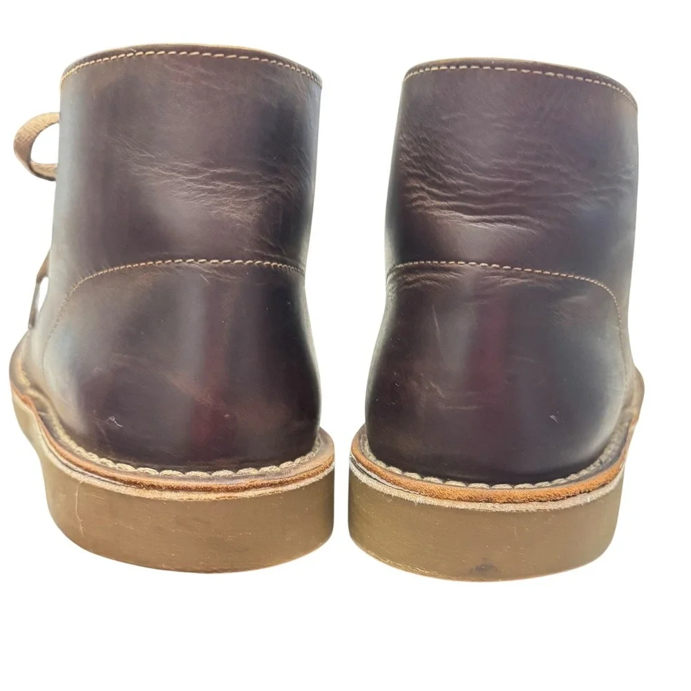Clarks Desert Boots Mens 9.5 Dark Brown‎ Leather Chukka 260822863095