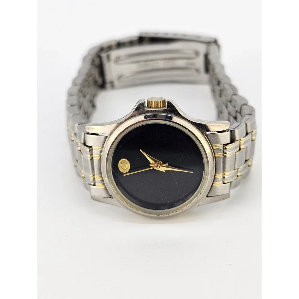 Cherokee‎ Women's Watch 25MM Black Dial Gold Gray Bracelet Band 7