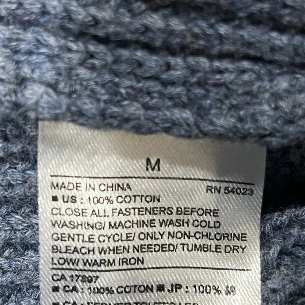 Banana Republic Men's GRANDPA BOHO Cardigan in Blue SIZE M