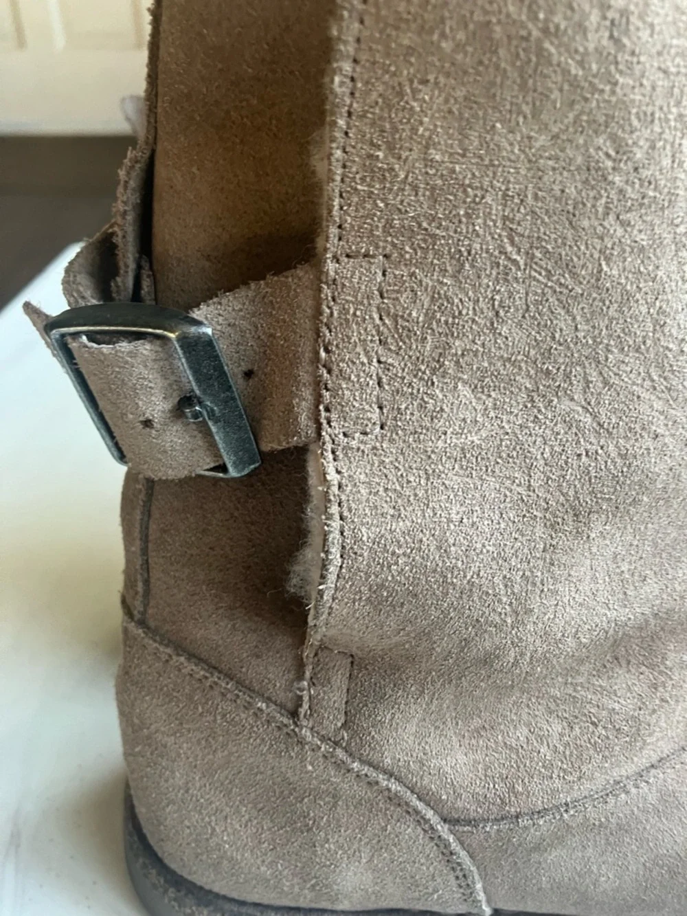Birkenstock suede upper