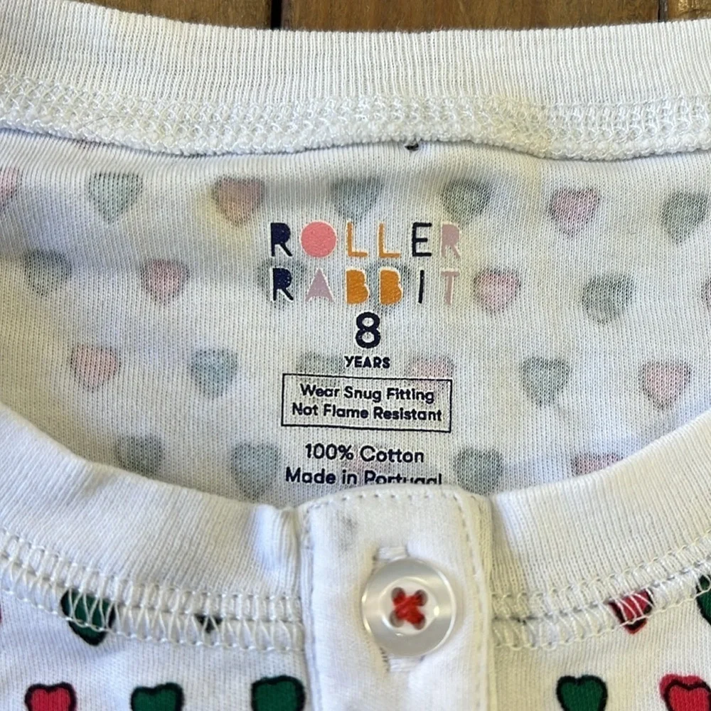 Roberta roller rabbit holiday heart pajama top