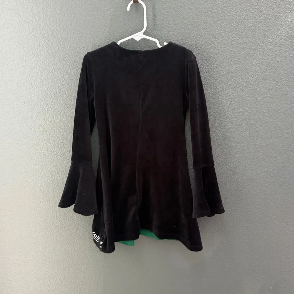 Disney Hocus Pocus Winifred Sanderson Halloween Costume Dress Witch Girls XS 4/5