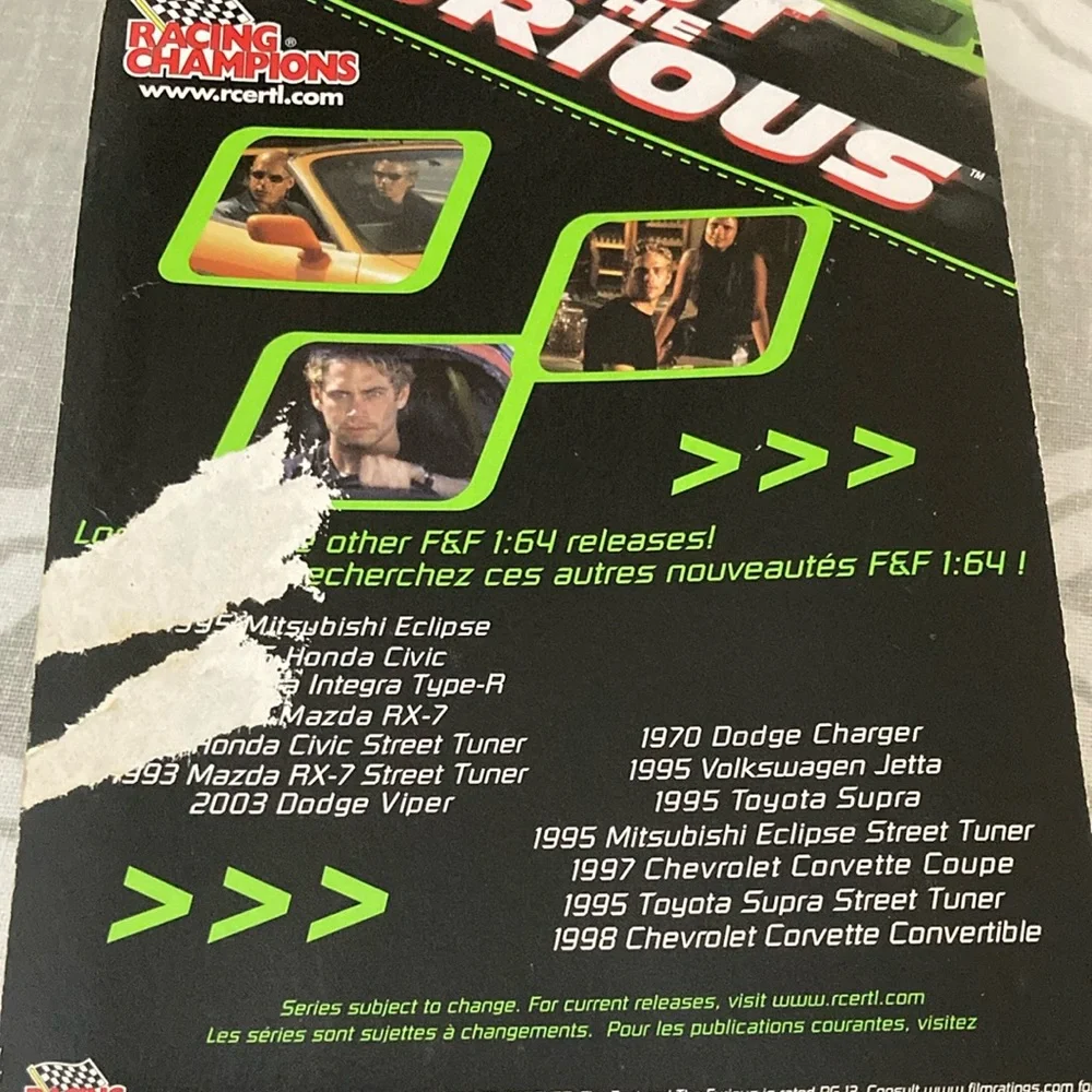 The Fast and the Furious Racing Champions 5 pack