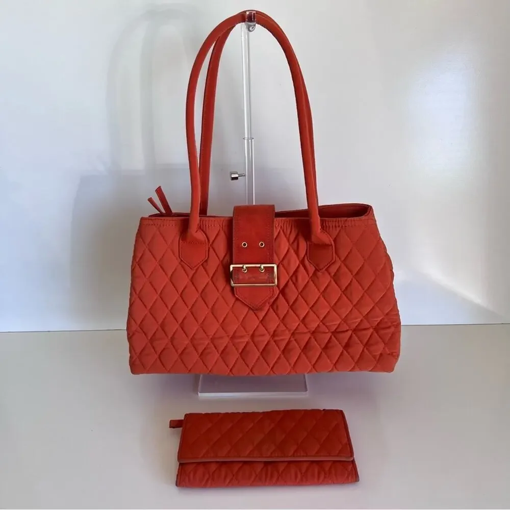 Vera‎ Bradley Satchel Buckle with wallet in Spice