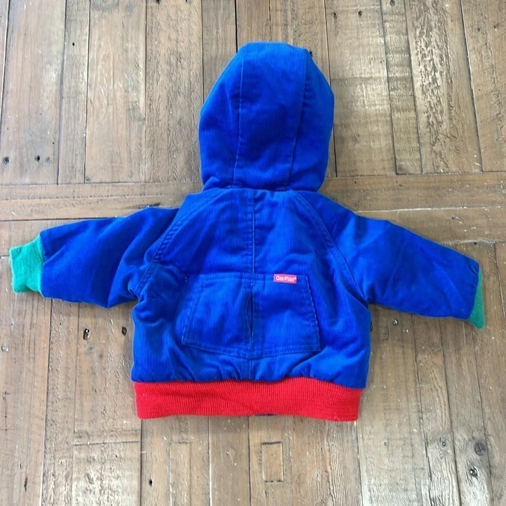 Oshkosh vintage Sherpa lined colorblock corduroy jacket