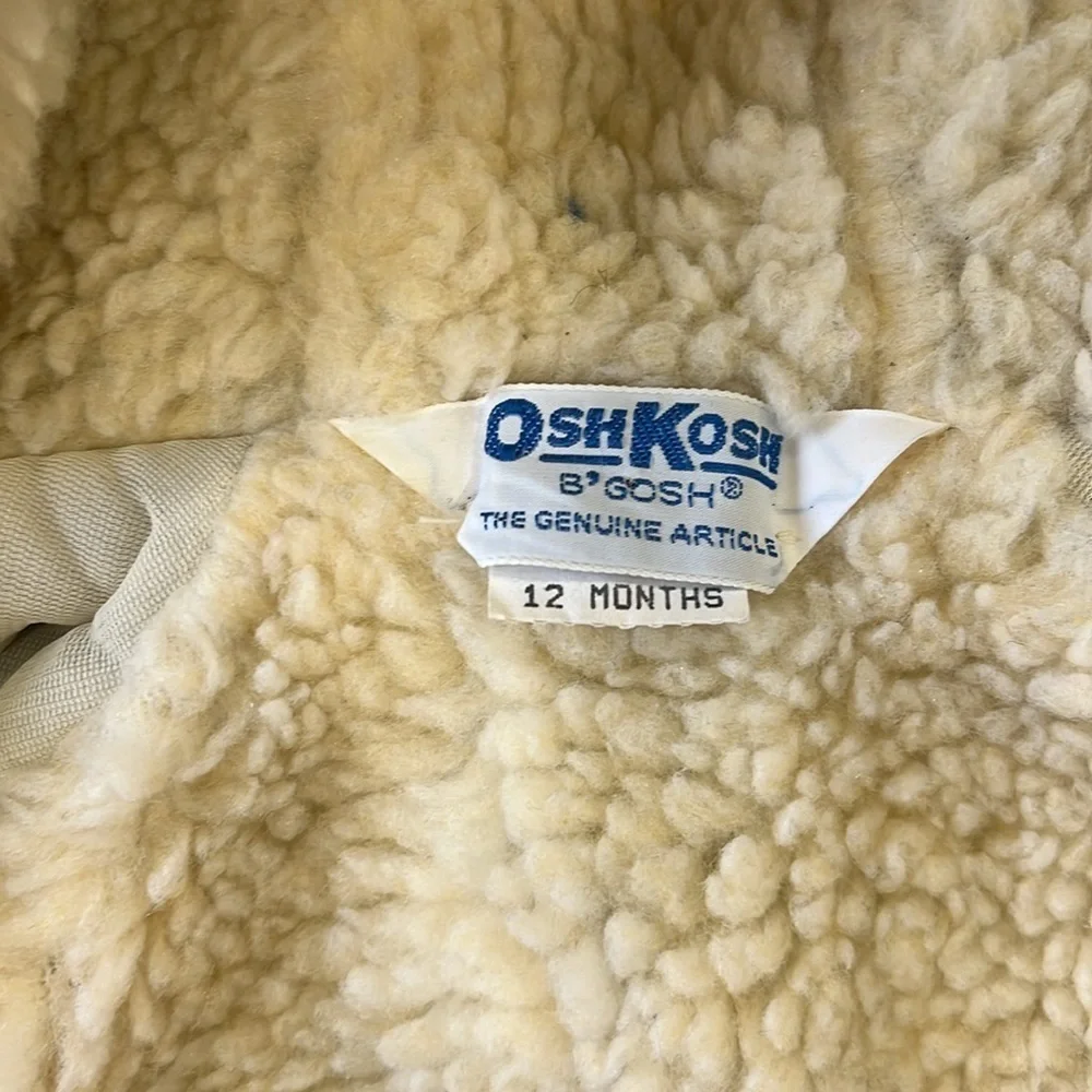 Oshkosh vintage Sherpa lined colorblock corduroy jacket