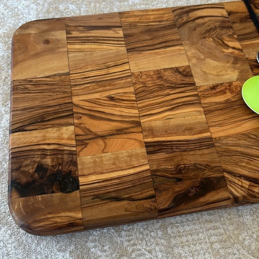 Brand New Olivewood Mosaic Cutting Board Charcuterie Mini Artisanal Housewarming