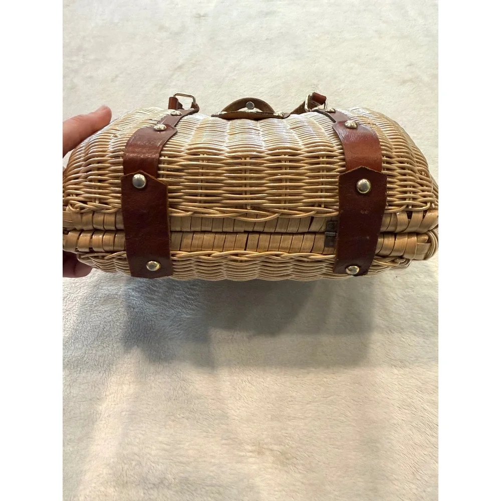 Vintage wicker basket