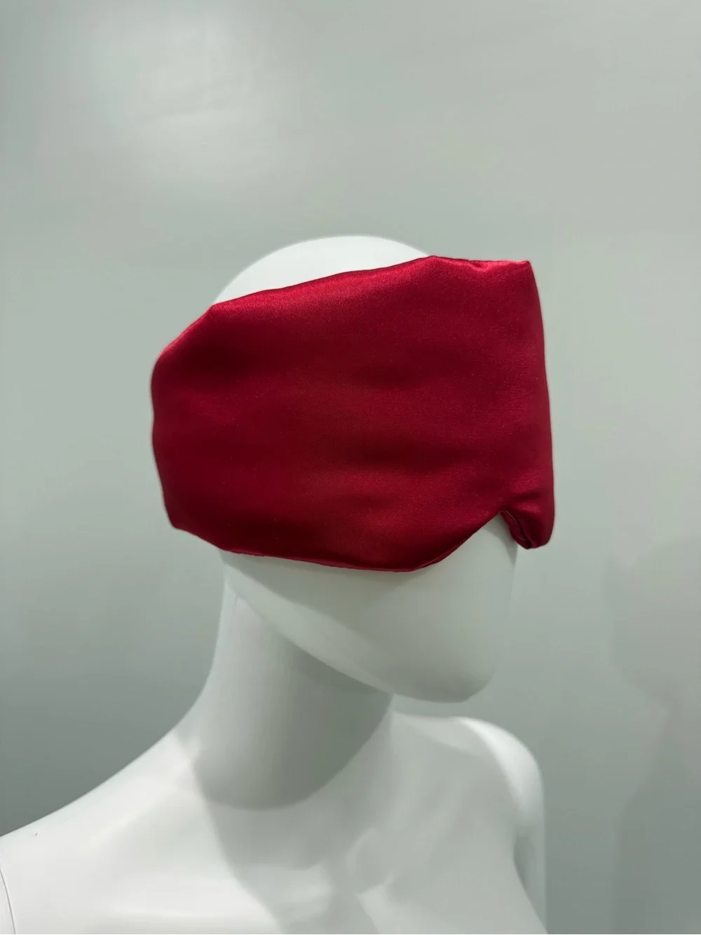 Red Satin Sleep Mask for Travel and Rest