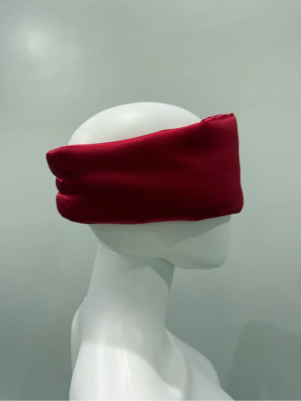 Red Satin Sleep Mask for Travel and Rest
