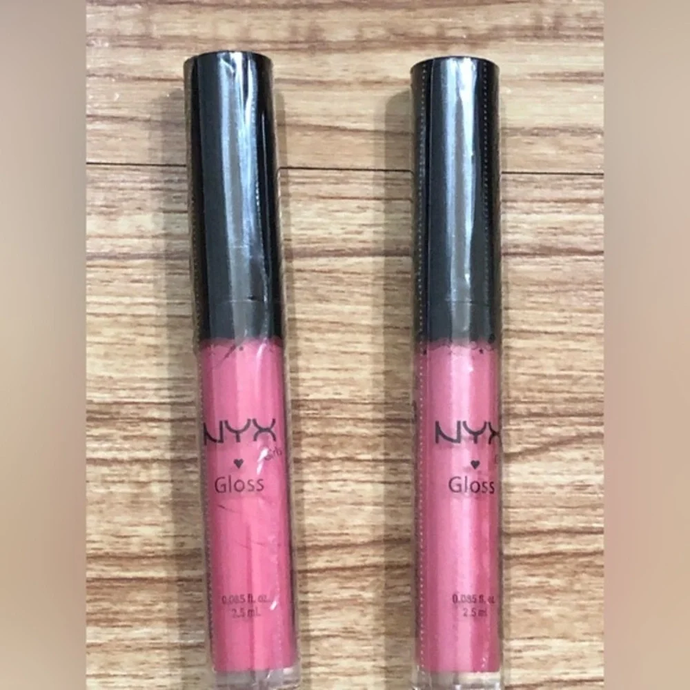2pack NYX lipgloss in pink and ballerina pink - Free‎ with $40 purchase